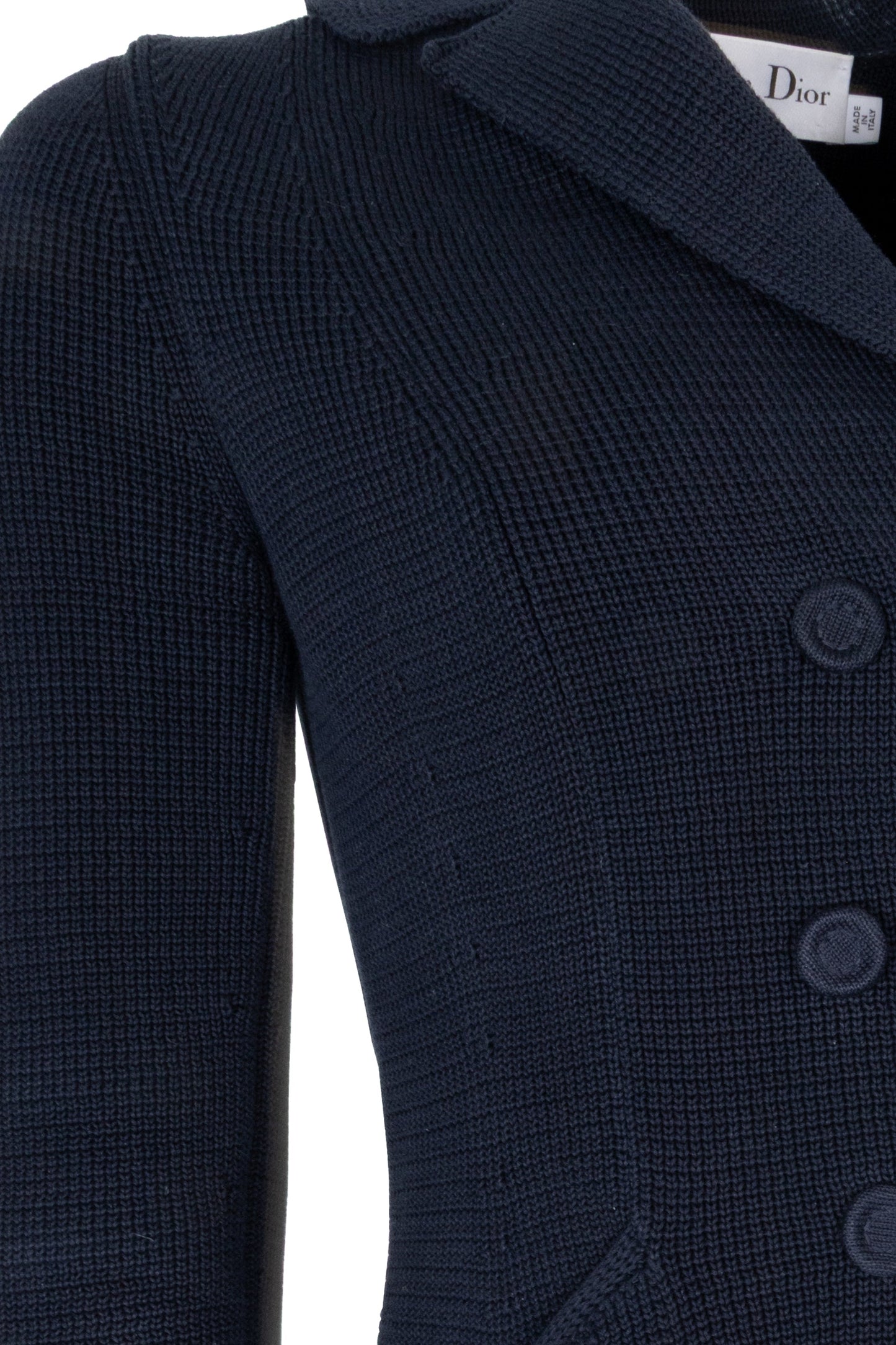 CHRISTIAN DIOR Knit Bar Jacket Navy