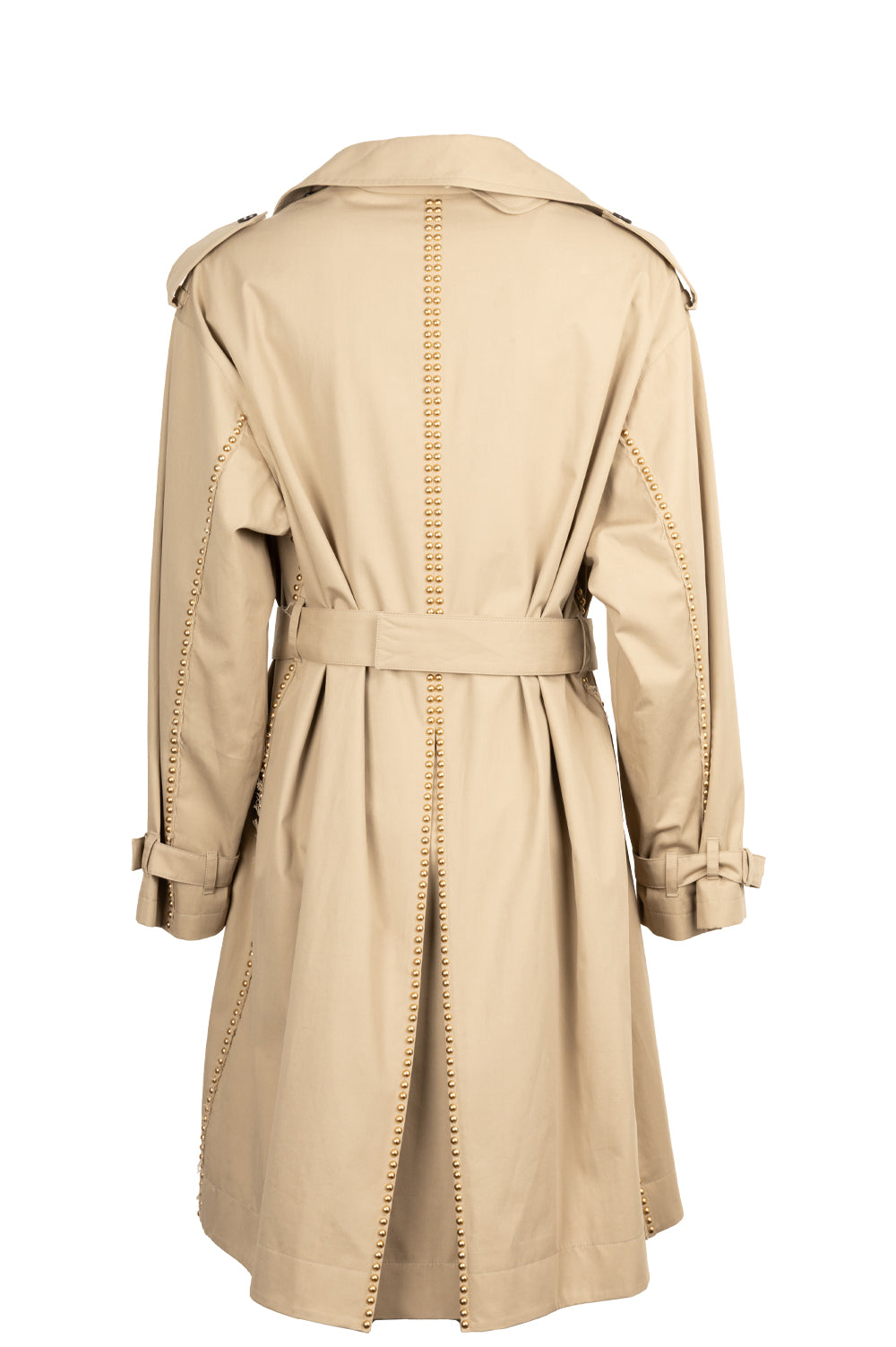 CHRISTIAN DIOR Studded Trench Coat Beige