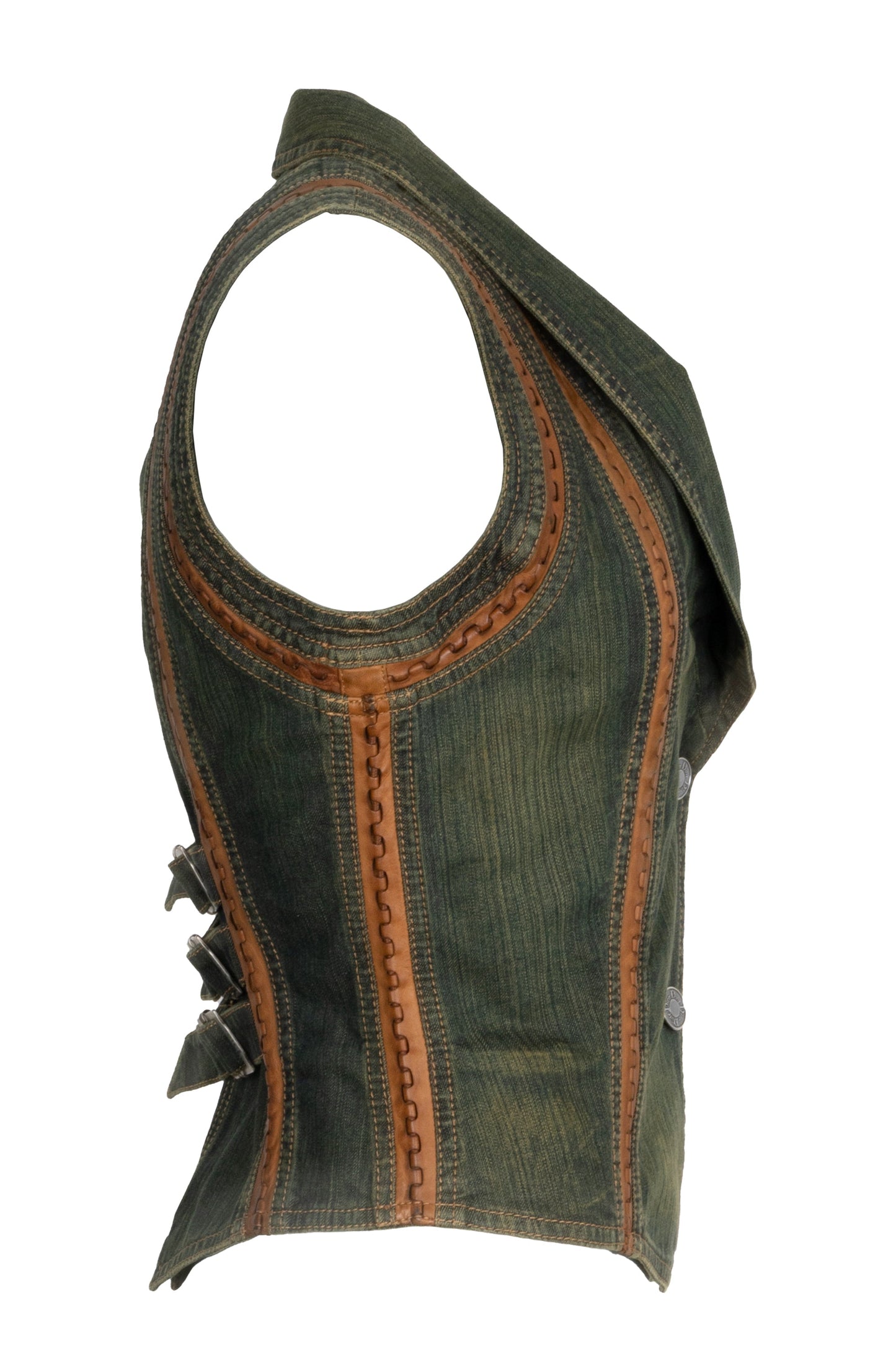 CHRISTIAN DIOR Vest Denim Leather