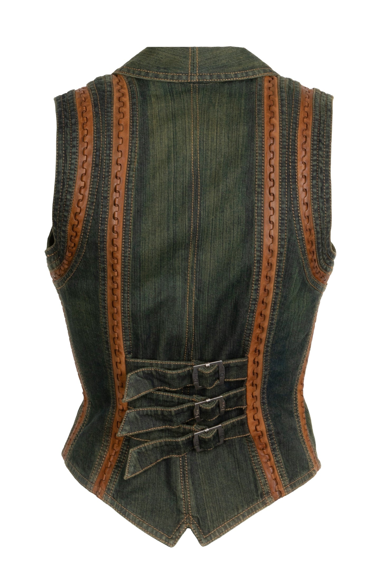 CHRISTIAN DIOR Vest Denim Leather