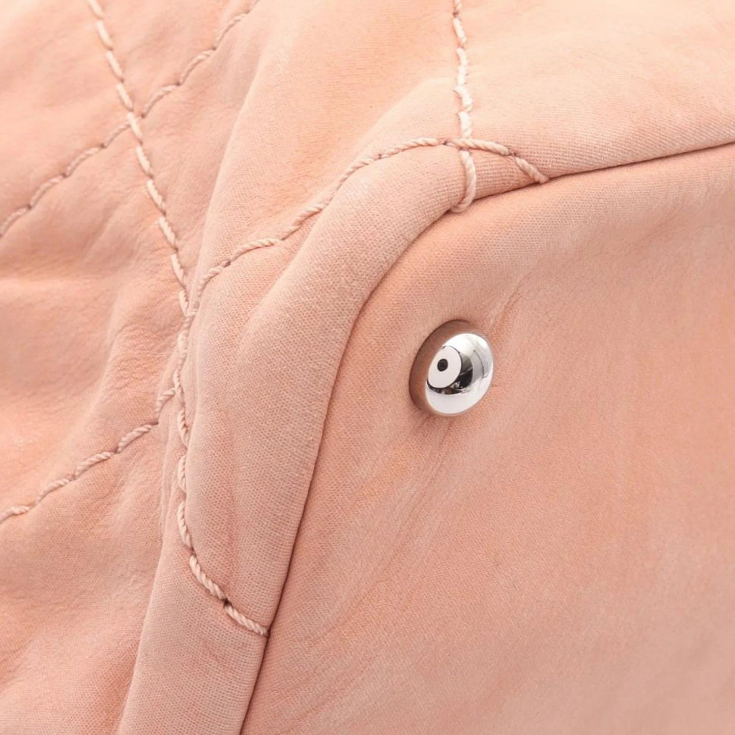 Pink Chanel Large CC Quilted Suede Sea Hit Tote Satchel