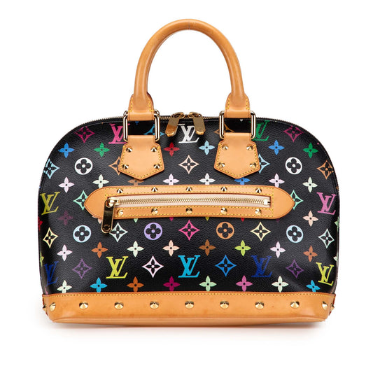 Black Louis Vuitton Monogram Multicolore Alma PM Handbag
