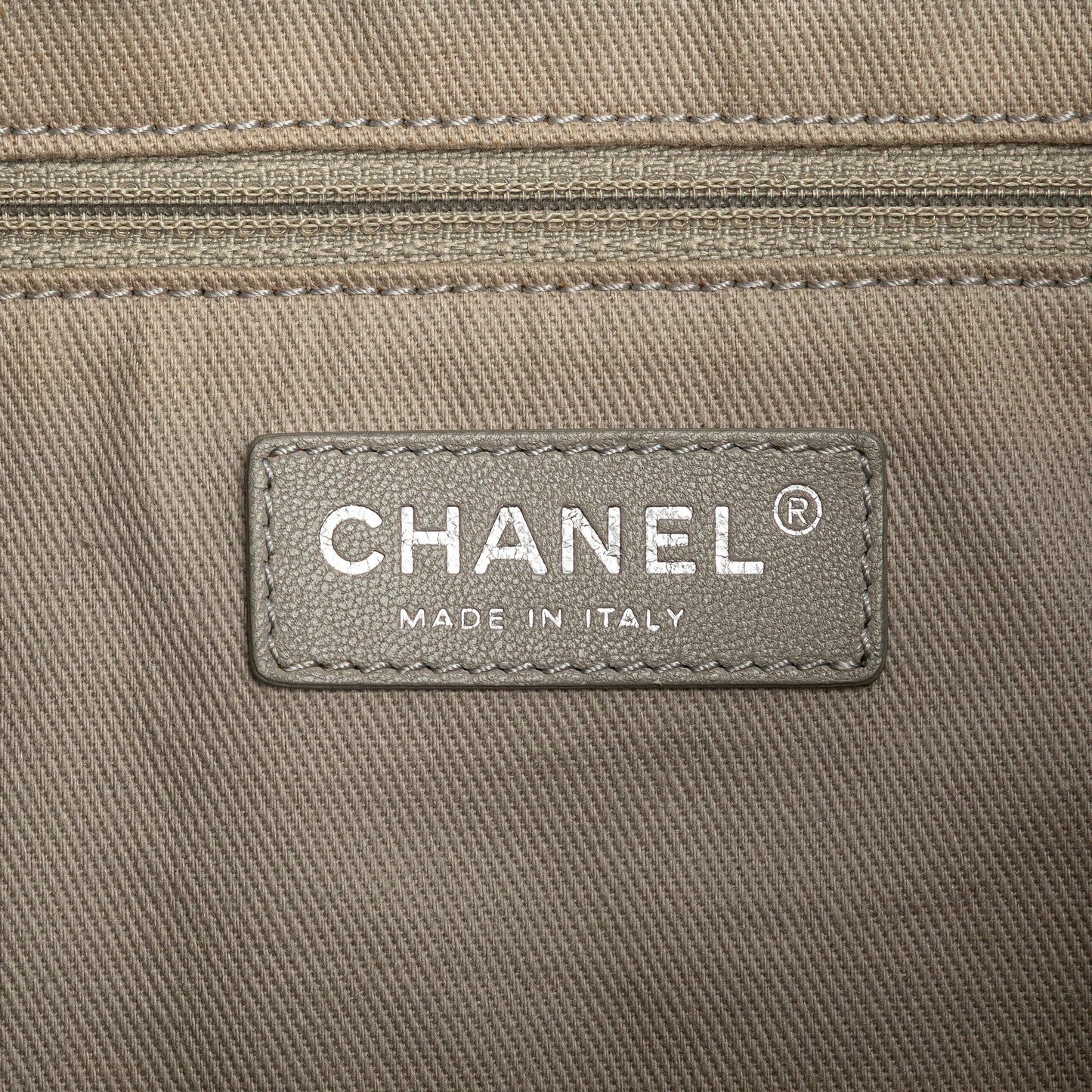 Beige Chanel Iridescent Calfskin Sea Hit Tote