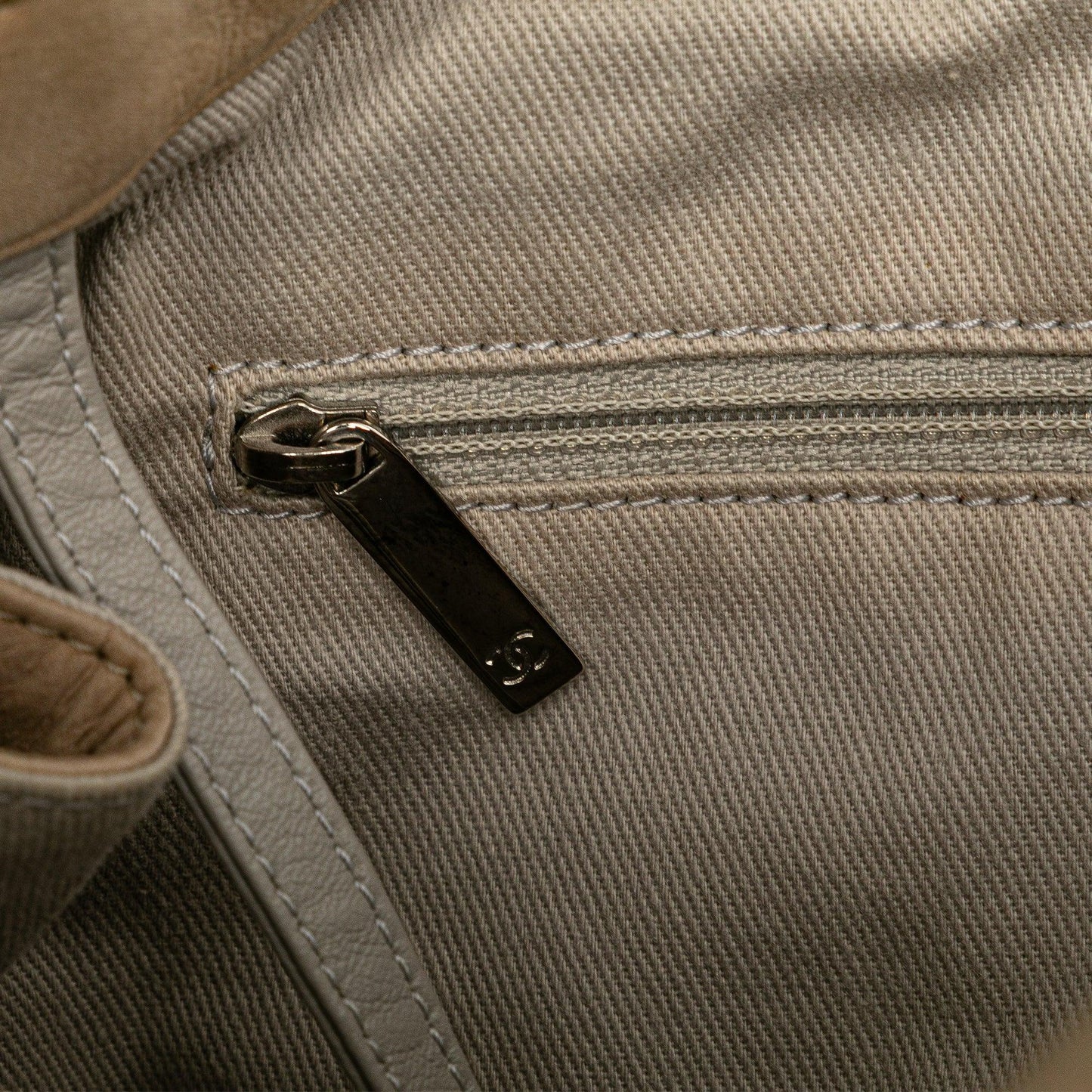 Beige Chanel Iridescent Calfskin Sea Hit Tote