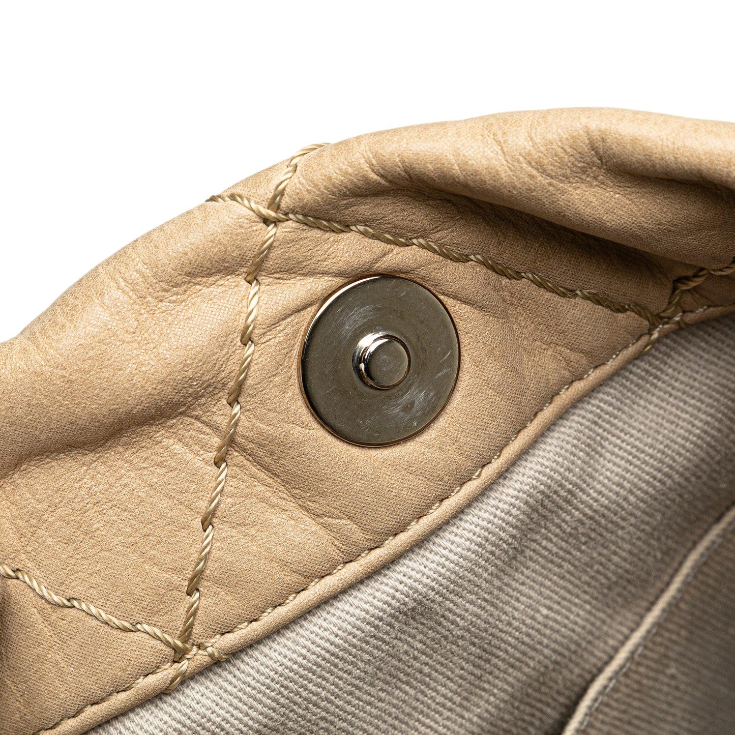 Beige Chanel Iridescent Calfskin Sea Hit Tote