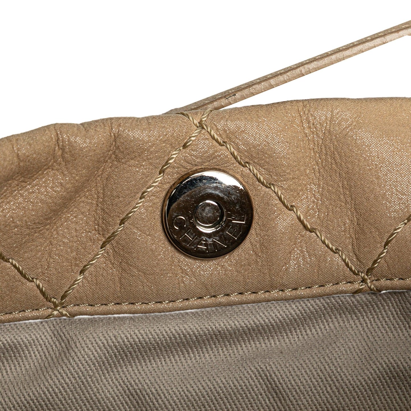 Beige Chanel Iridescent Calfskin Sea Hit Tote