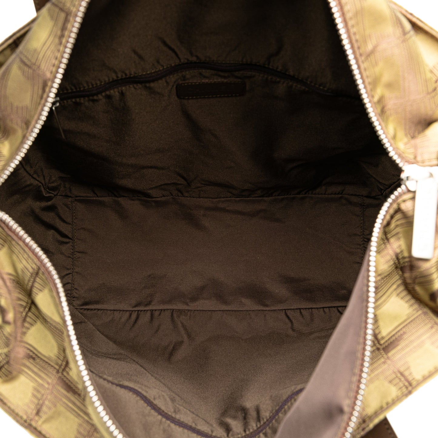 Brown Chanel New Travel Line Nylon Tote