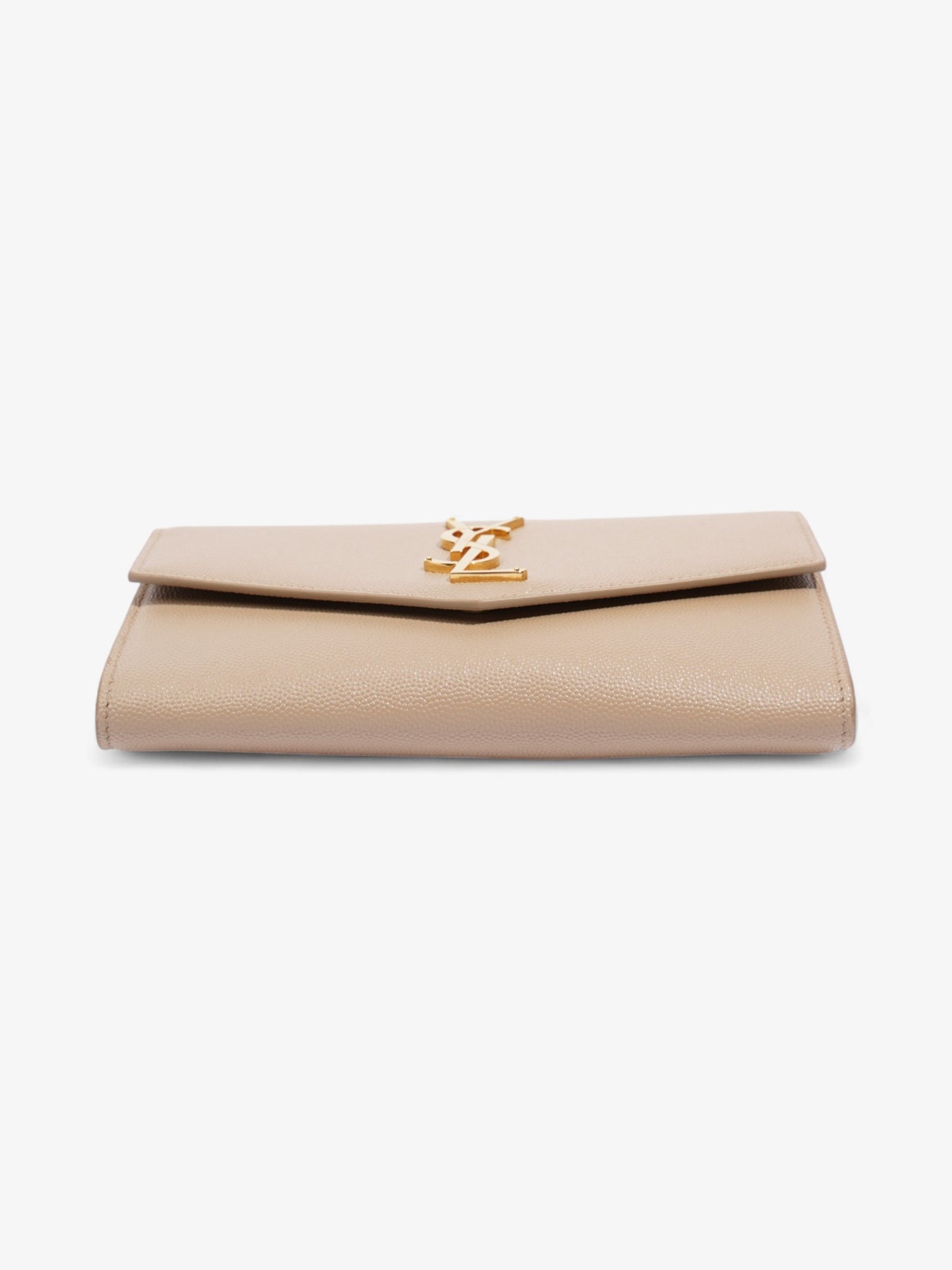 Saint Laurent Uptown Chain Wallet Nude Leather