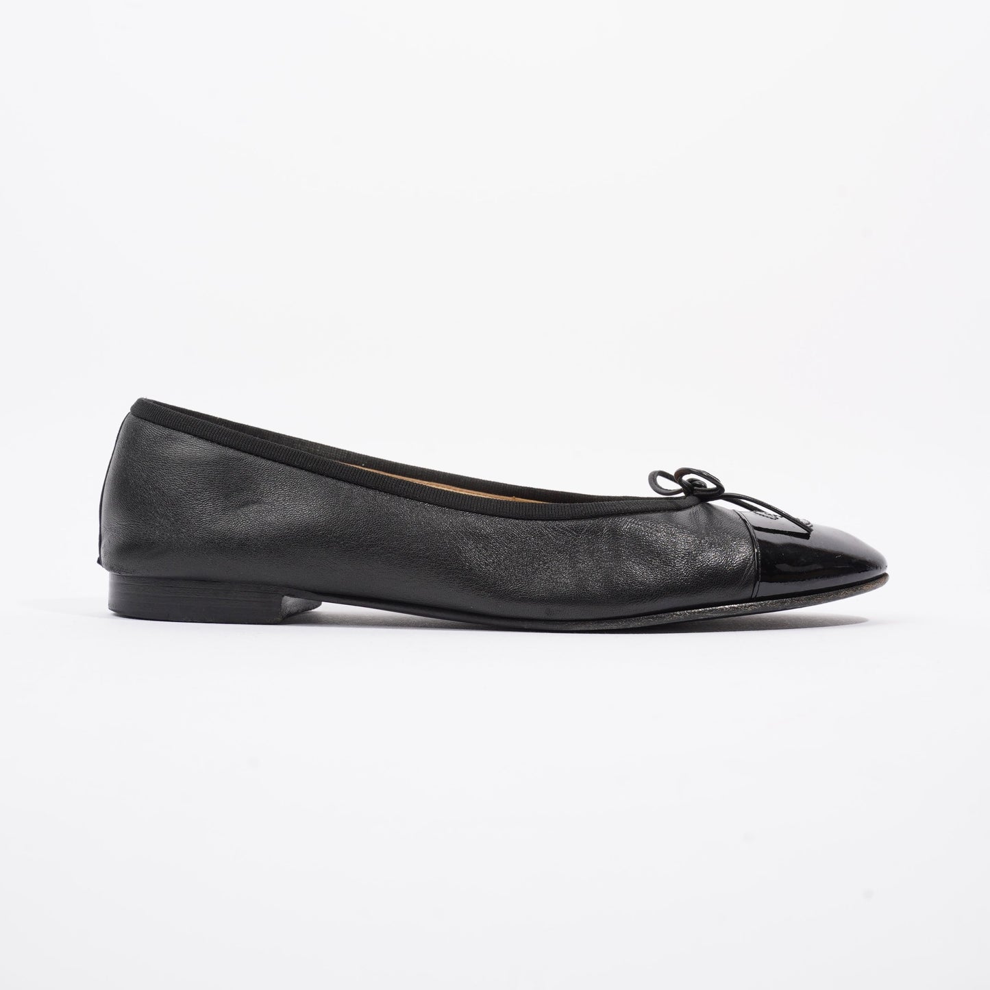 Chanel Ballet Pump Black Leather EU 41.5 UK 8.5