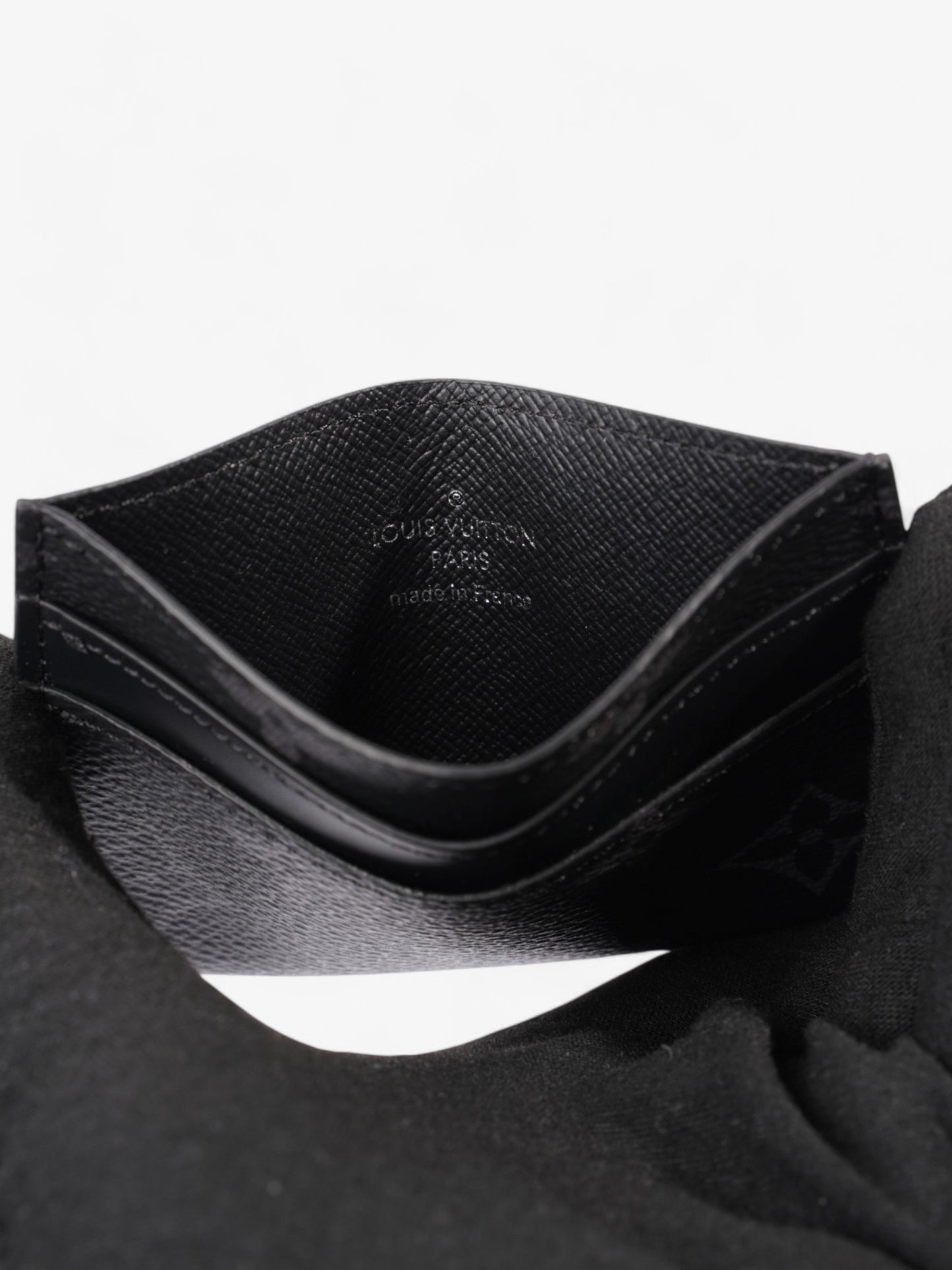Louis Vuitton Porte Cartes Double Monogram Eclipse Canvas