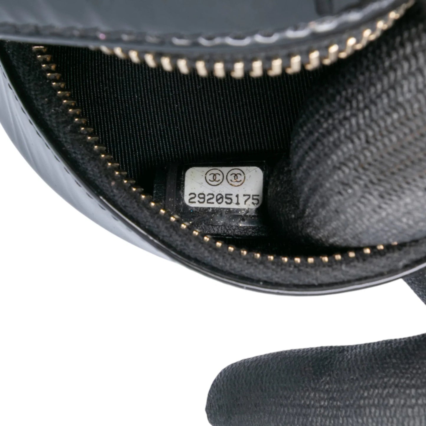 Black Chanel Quilted Patent Round As Earth Crossbody