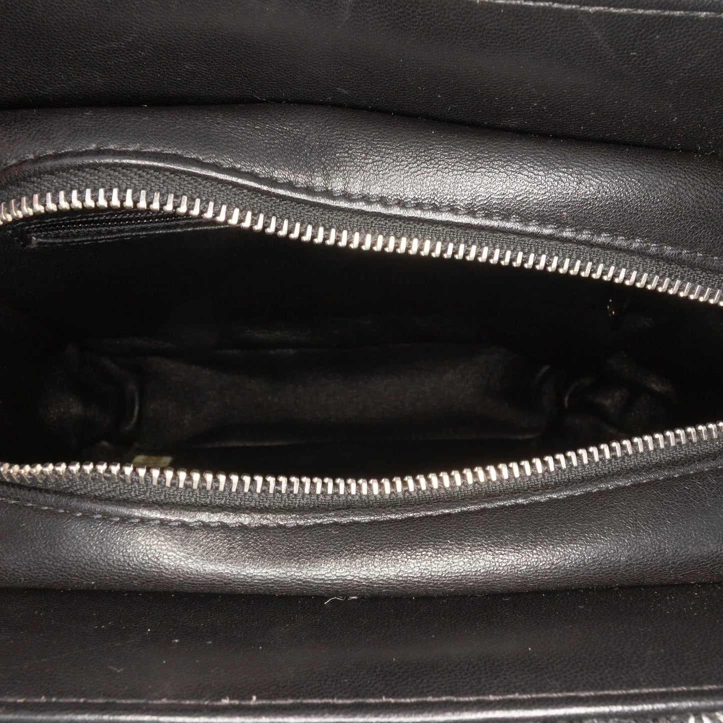 Black Chanel Tweed and Resin Zipped Chain Shopping Bag