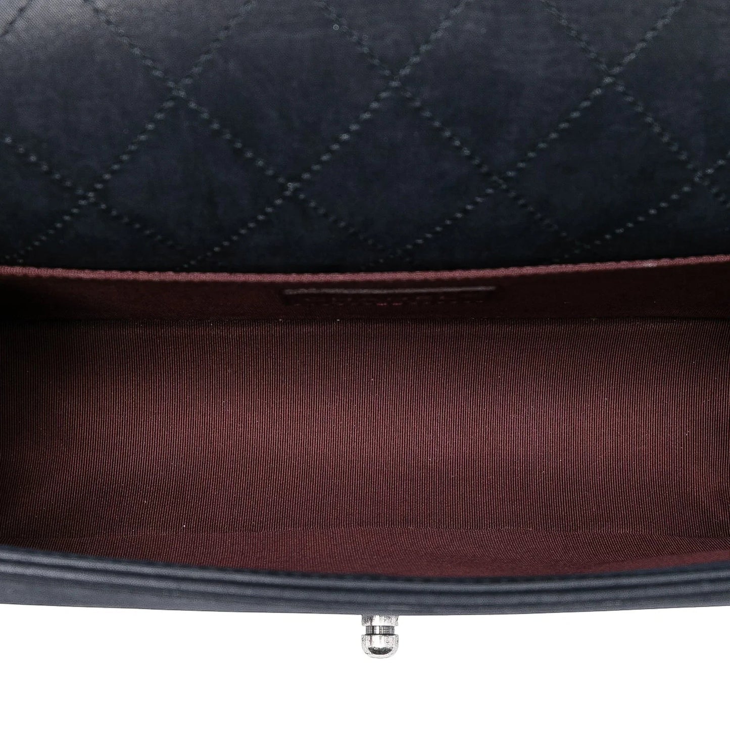 Black Chanel Old Medium Bicolor Shearling Boy Flap Crossbody Bag