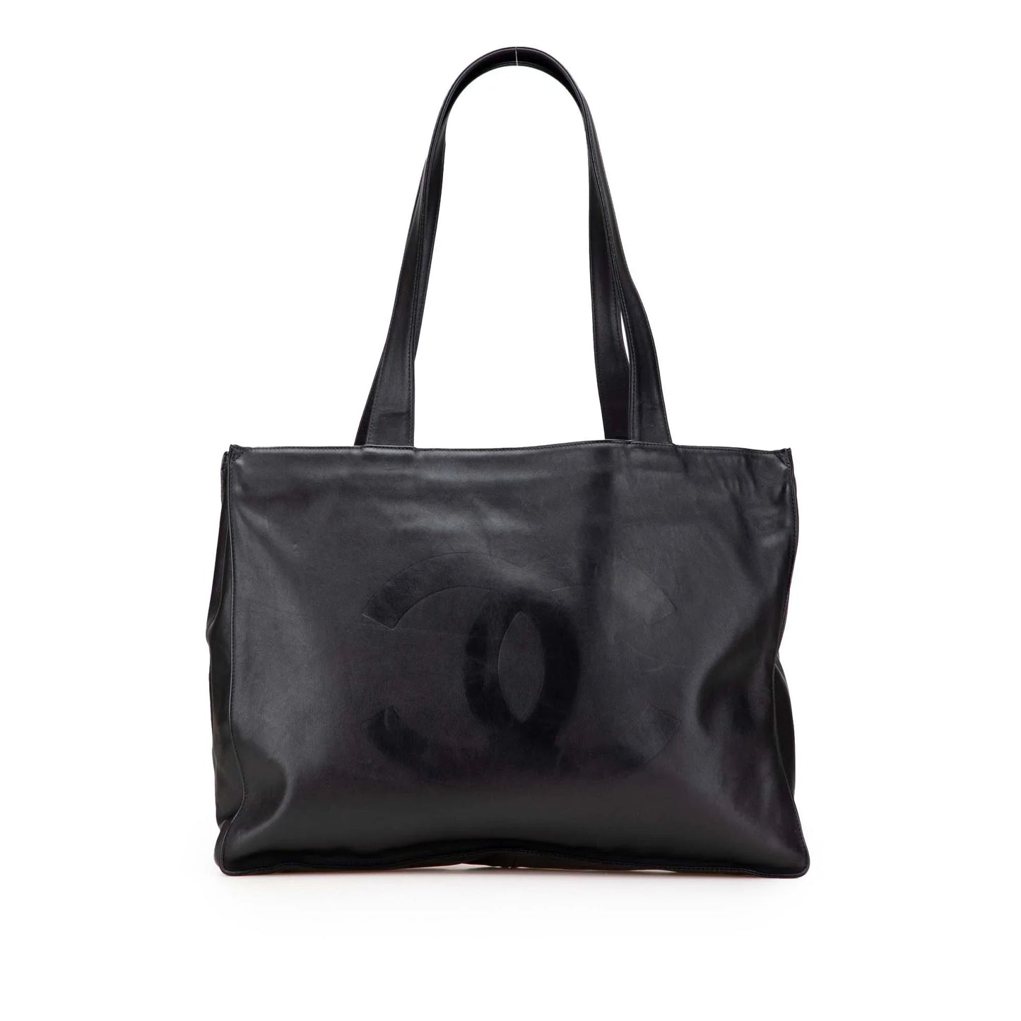 Black Chanel CC Lambskin Tote