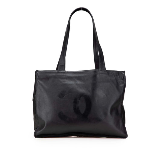 Black Chanel CC Lambskin Tote