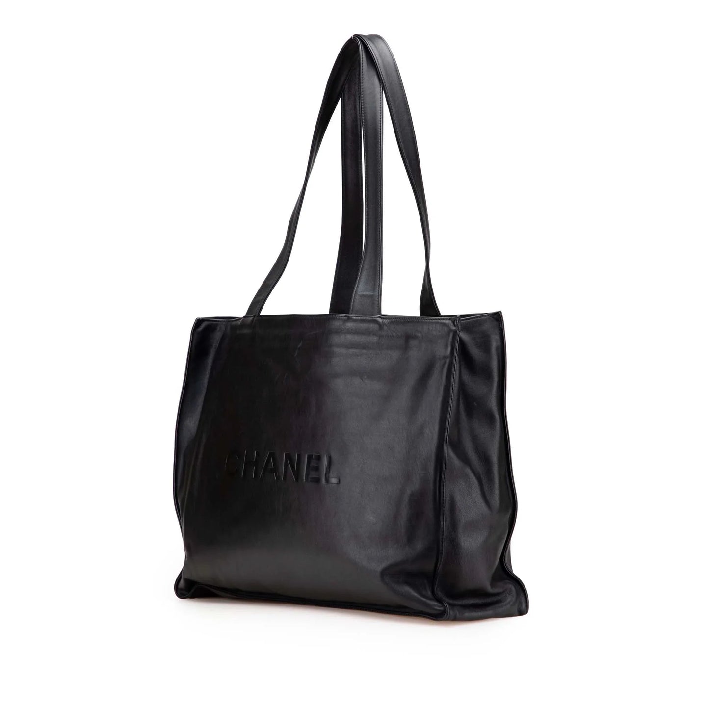 Black Chanel CC Lambskin Tote