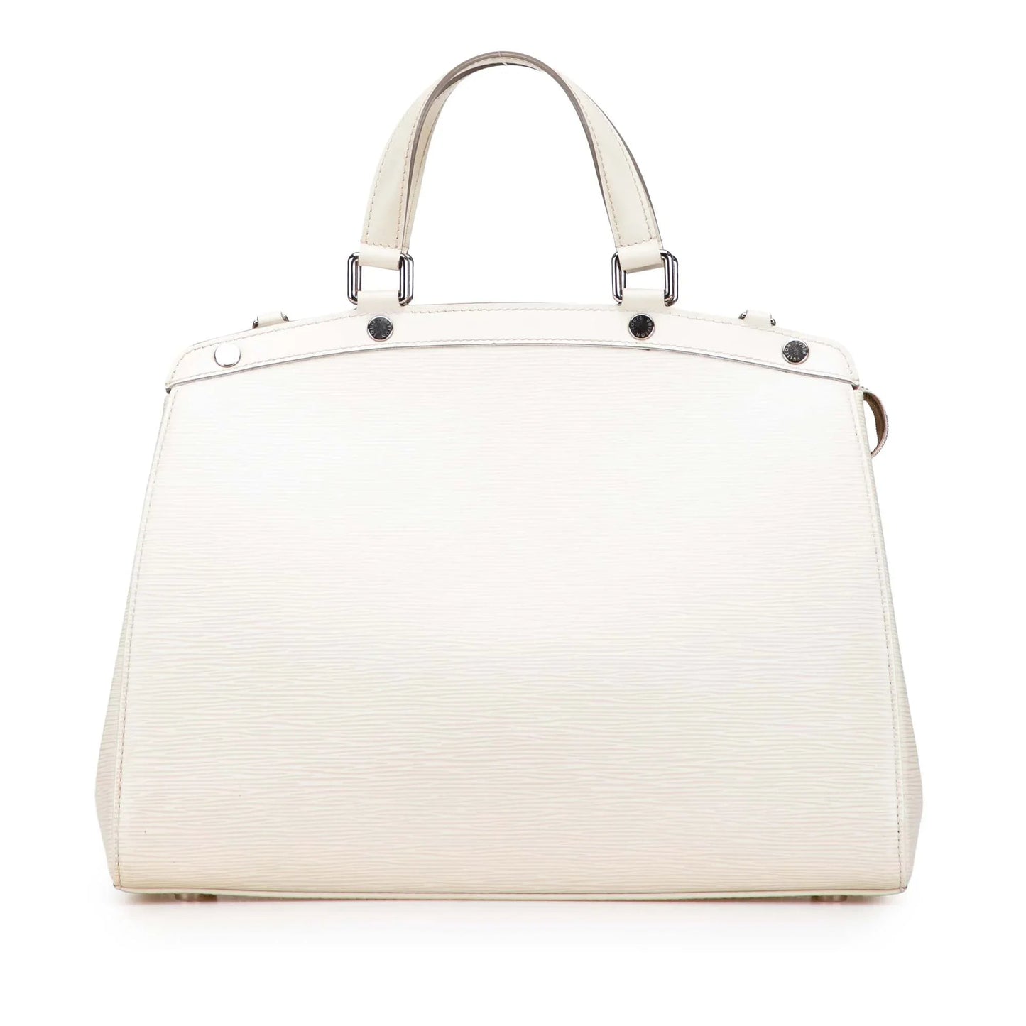 White Louis Vuitton Epi Brea MM Satchel
