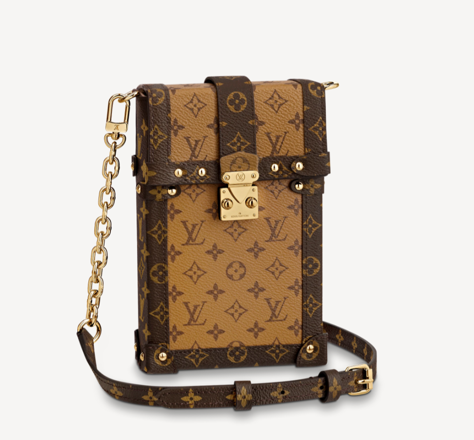 Top Quality Pochette Trunk Verticale Monogram Reverse With Monogram Canvas For Women, WoChain Wallet 6.9in/18cm Top Quality M67873