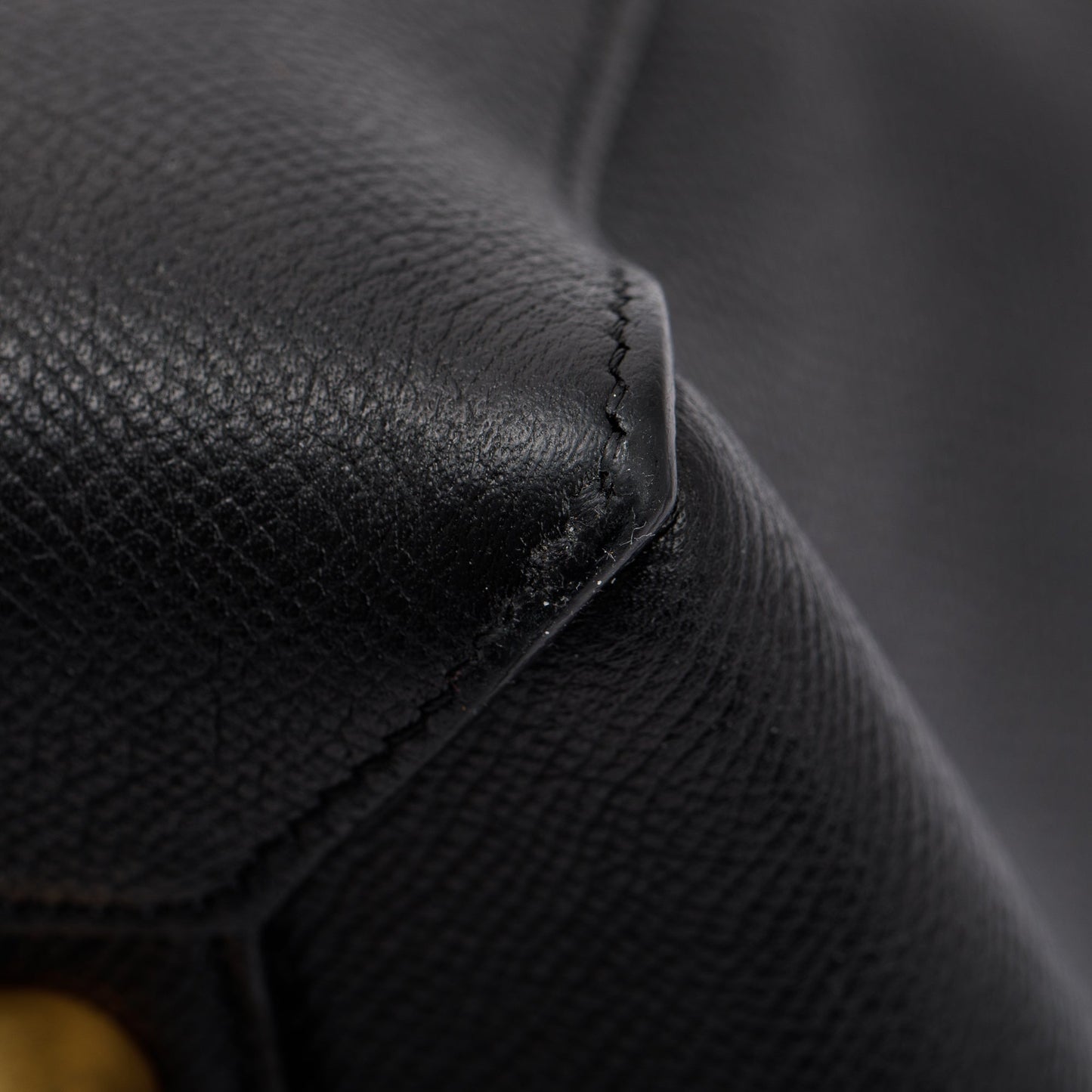 Celine Black Grained Leather Mini Belt Bag