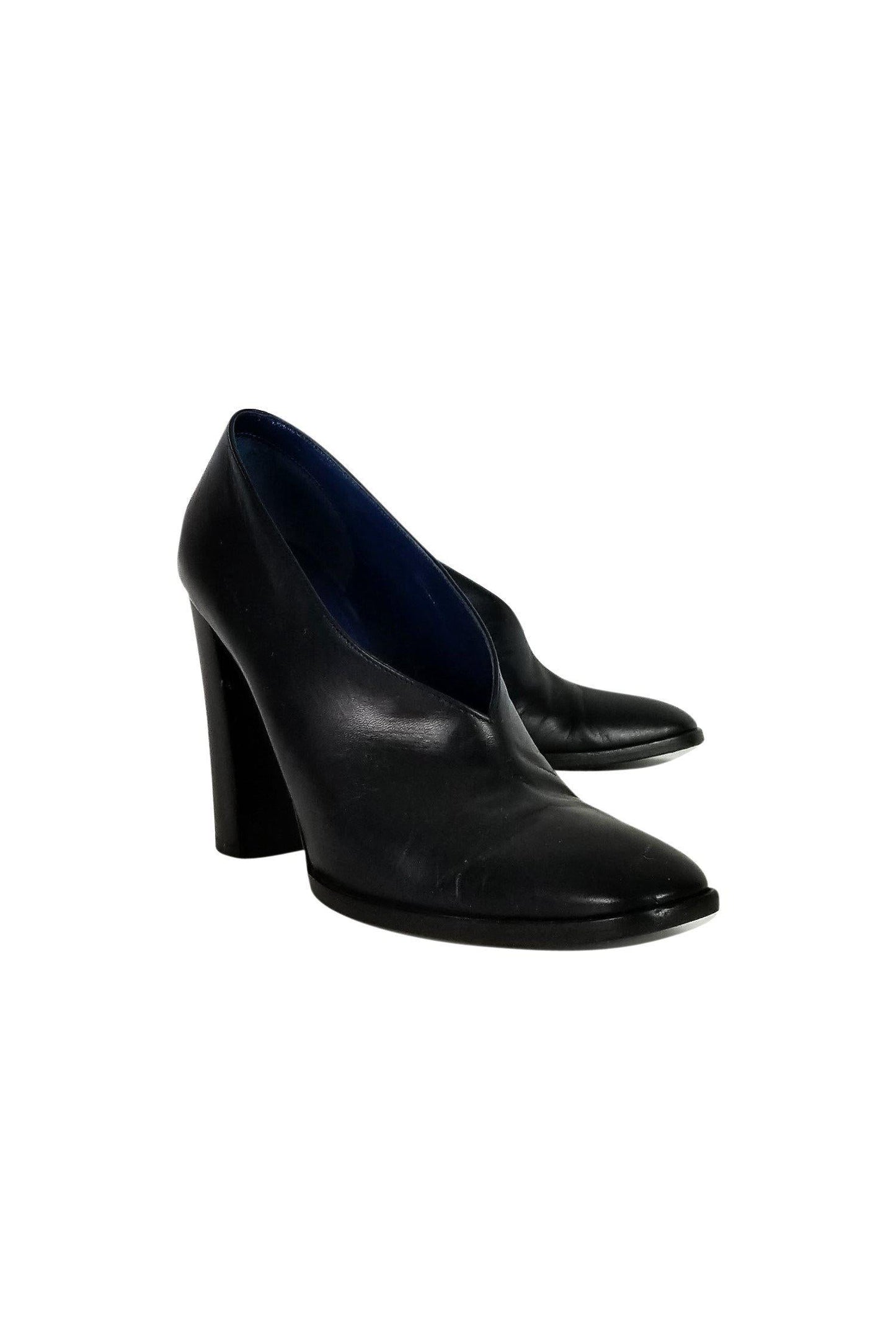 Luxury CELINE - Black Slip On Heels Sz 9