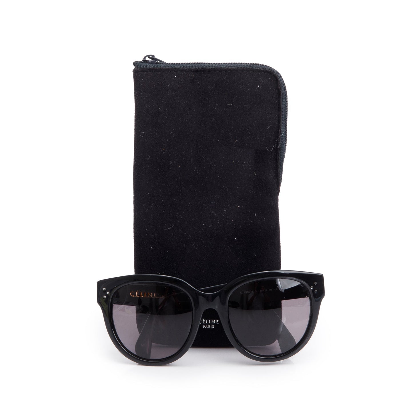 Celine CL 41755 Black Acetate Audrey Sunglasses