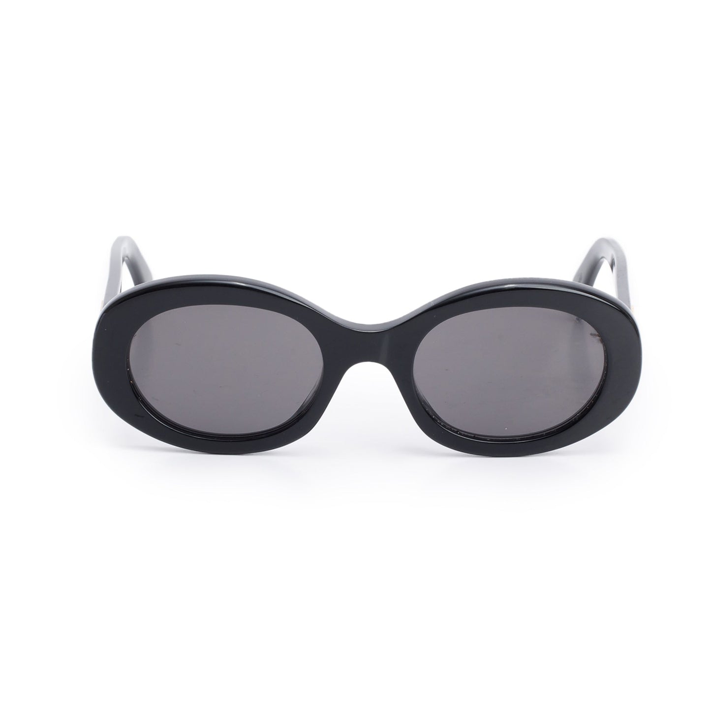 Celine CL40194U Black Acetate Triomphe 01 Oval Sunglasses