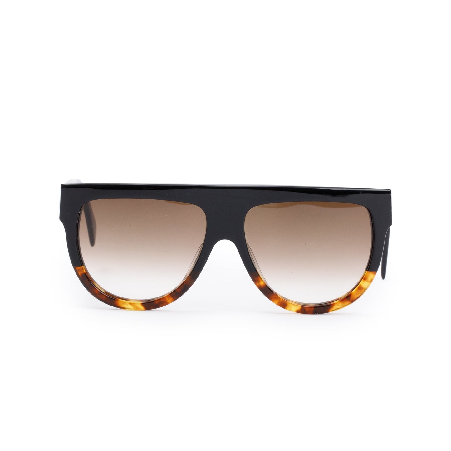 Celine CL41026/S Black & Havana Acetate Wayfarer Sunglasses