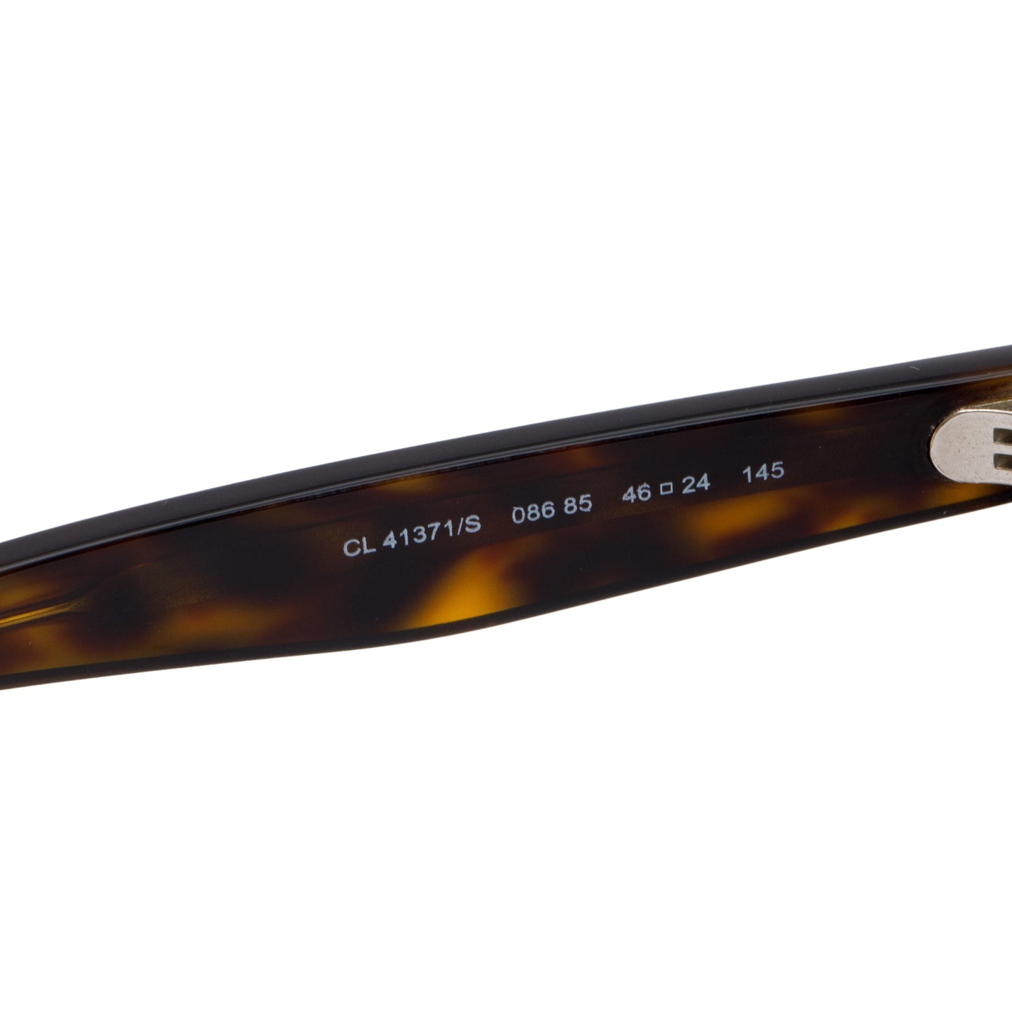 Celine CL41371/S Havana Acetate Round Wayfarer Sunglasses