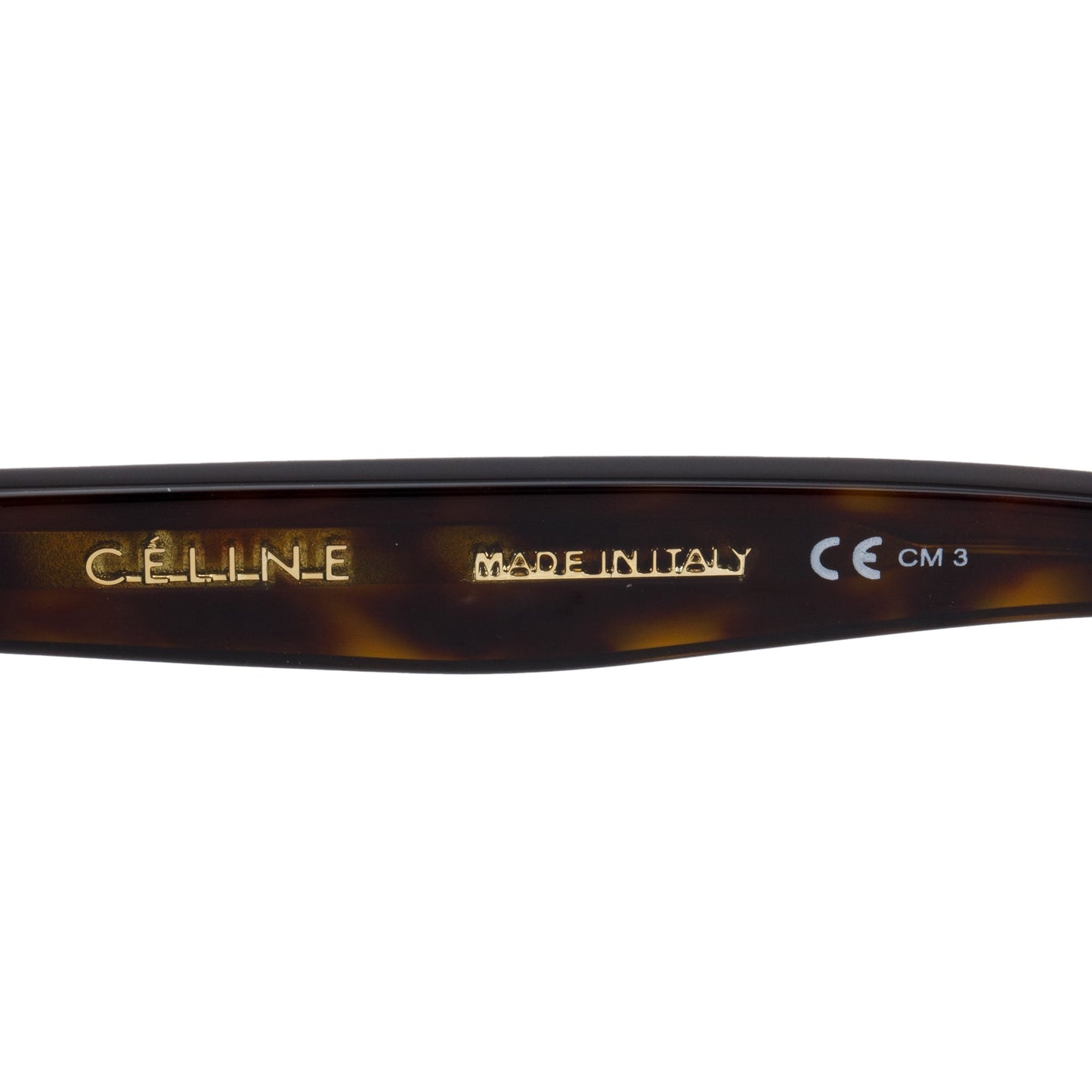 Celine CL41371/S Havana Acetate Round Wayfarer Sunglasses