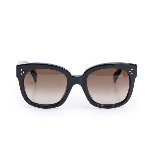 Celine CL41805/S Black Acetate Oversized Sunglasses