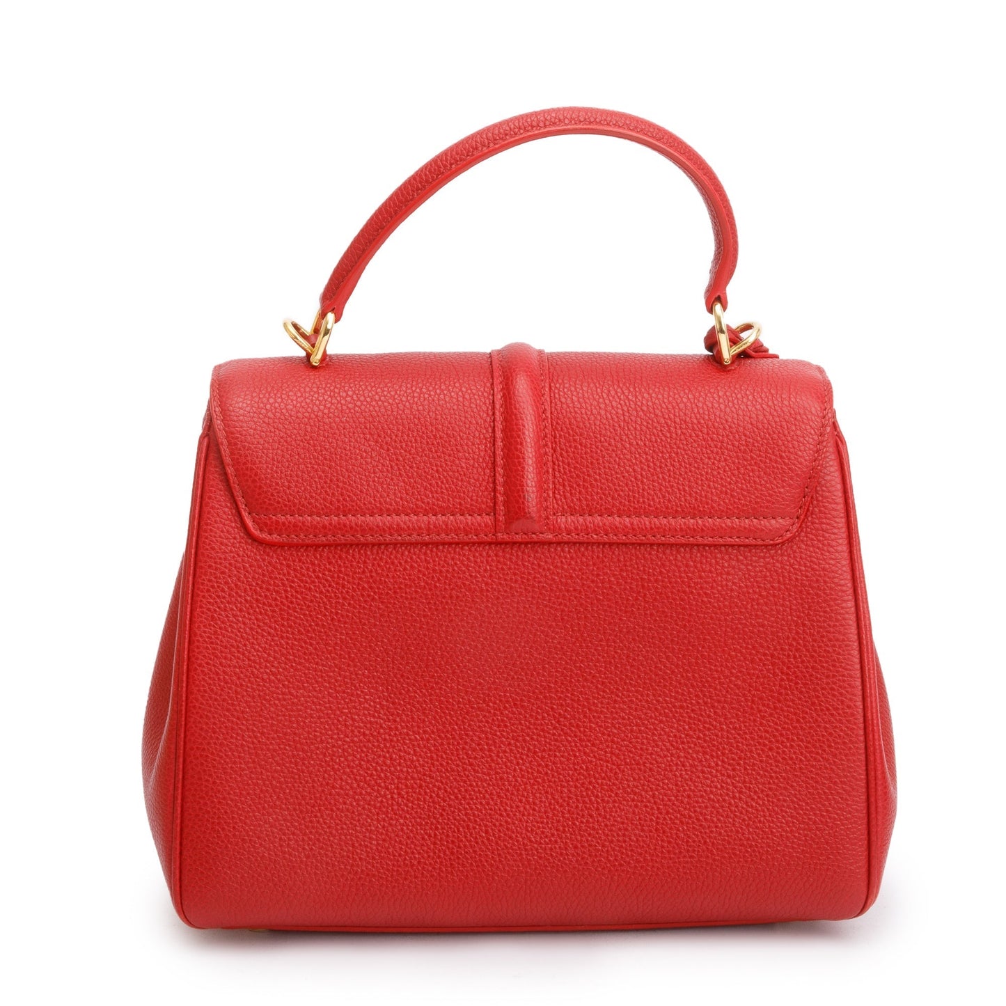 Celine Red Calfskin Leather Small 16 Bag