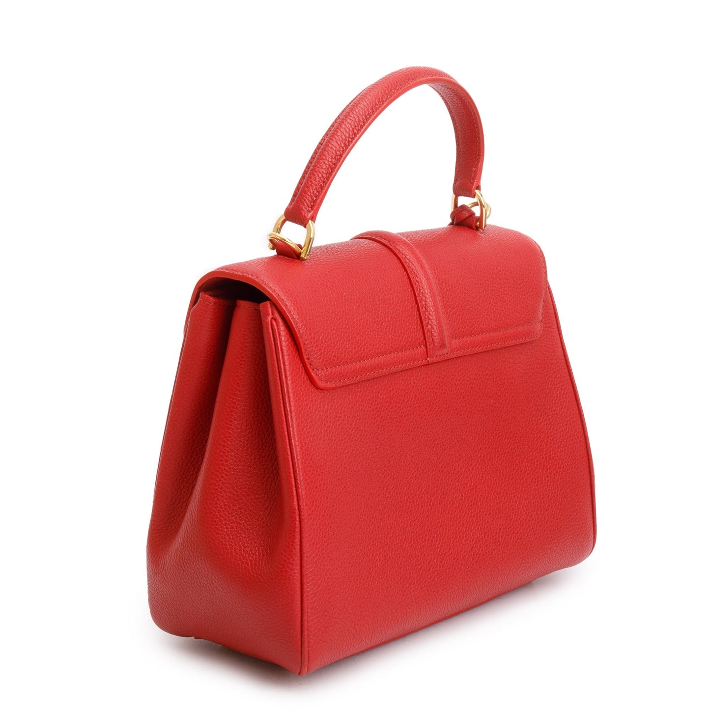 Celine Red Calfskin Leather Small 16 Bag