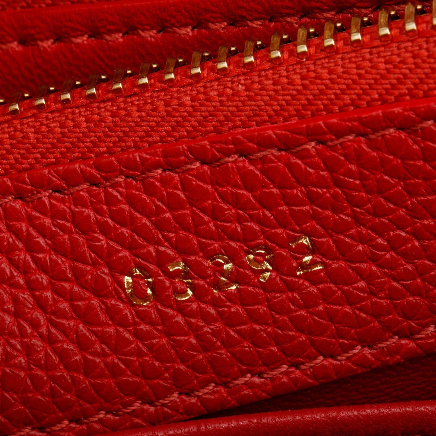 Celine Red Calfskin Leather Small 16 Bag
