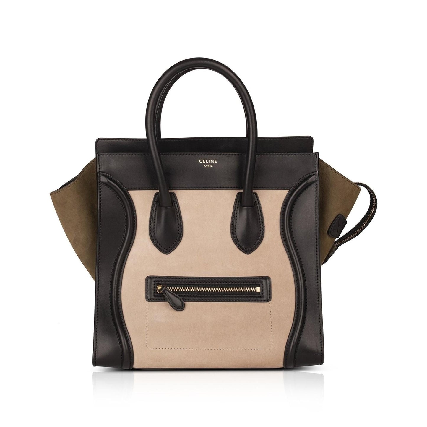 Celine Tricolor Mini Luggage Tote