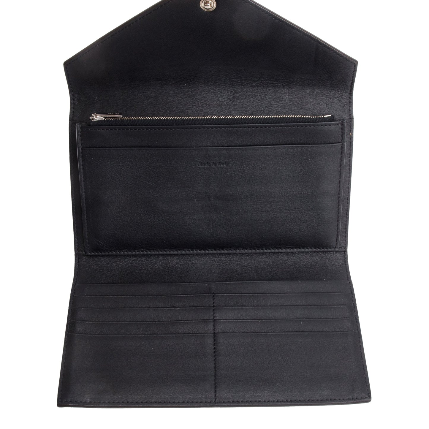 Celine Tricolour Leather Pocket Envelope Wallet