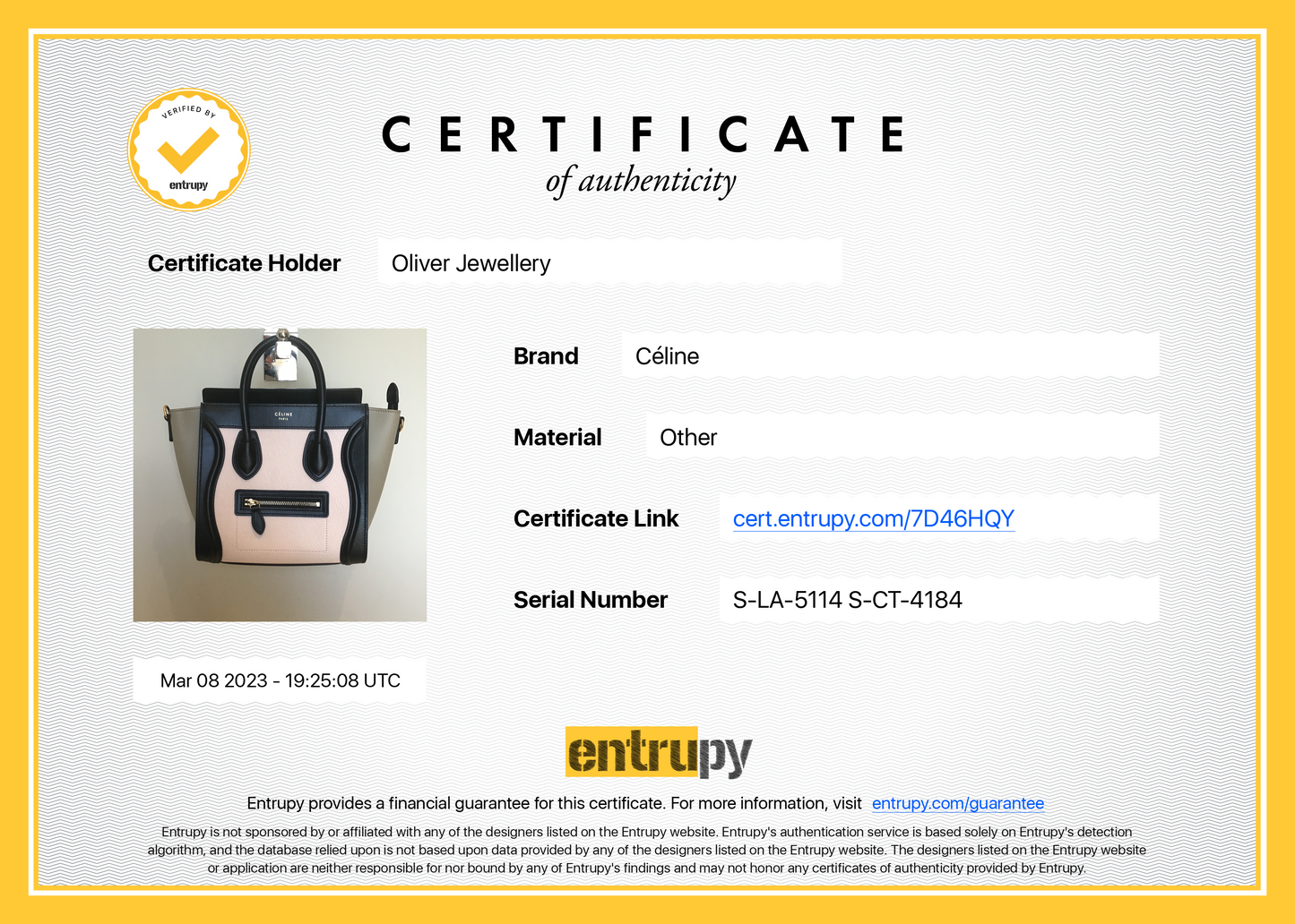 Celine Tricolour Nano Luggage Tote
