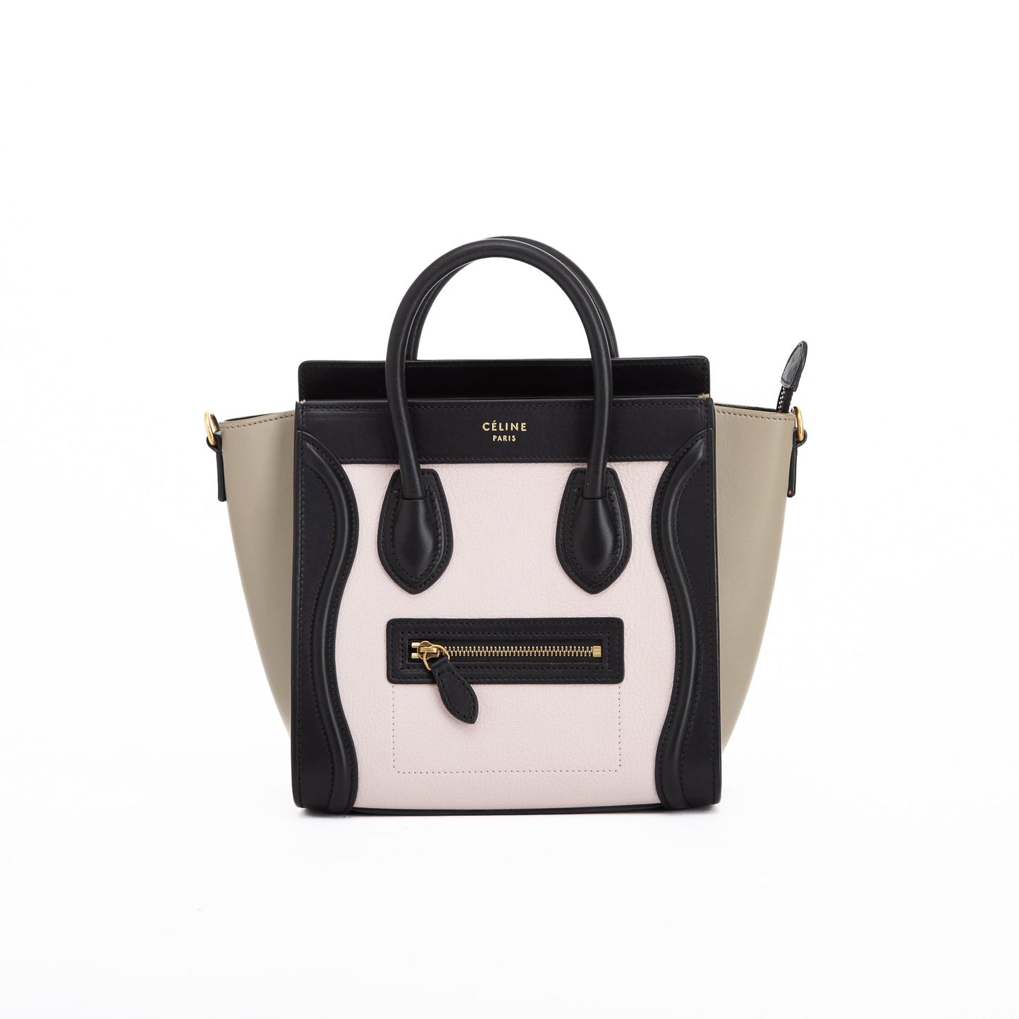 Celine Tricolour Nano Luggage Tote