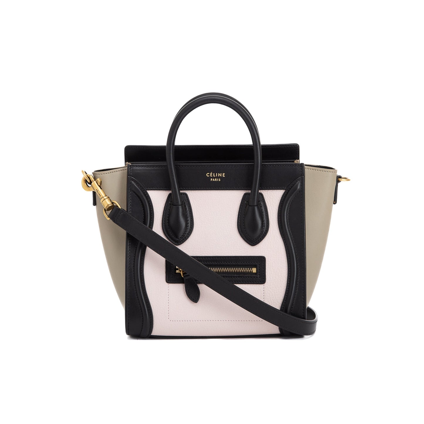 Celine Tricolour Nano Luggage Tote