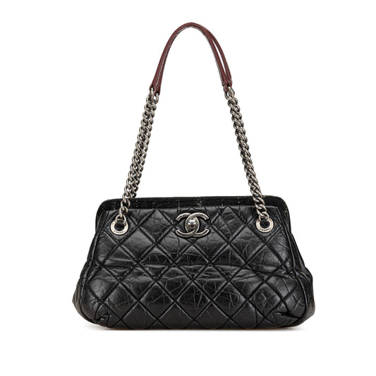 Chanel Aged Calfskin Portobello Bowler Bag (SHG-Y0aquV)
