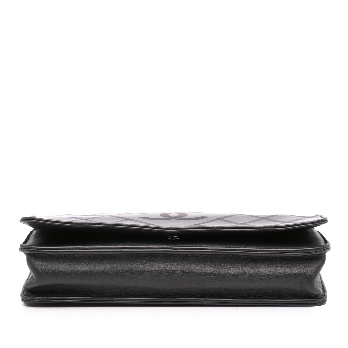 Chanel CC Patent Diamond Wallet On Chain