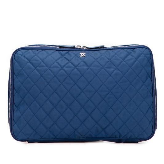 Chanel CC Quilted Nylon Laptop Case