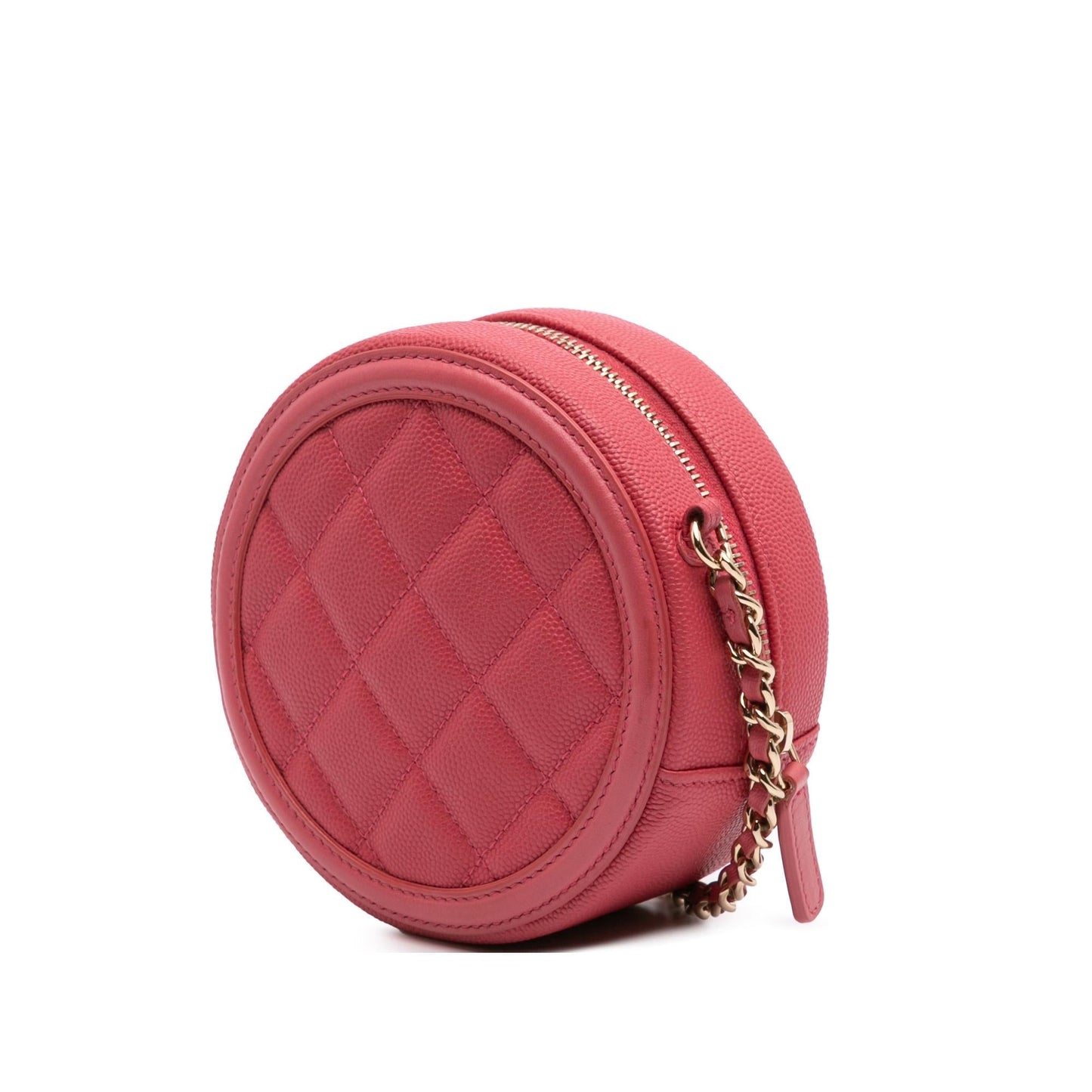 Chanel Caviar CC Filigree Round Crossbody
