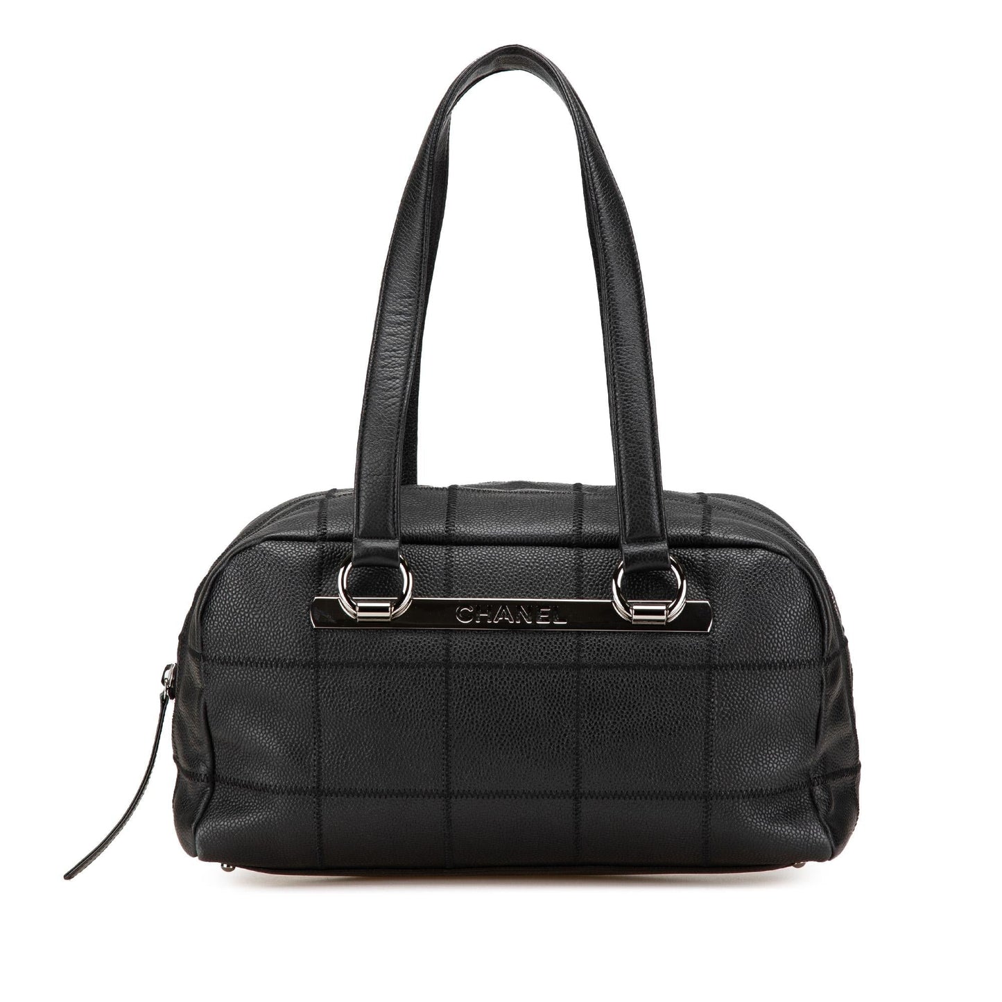 Chanel Choco Bar Caviar Shoulder Bag