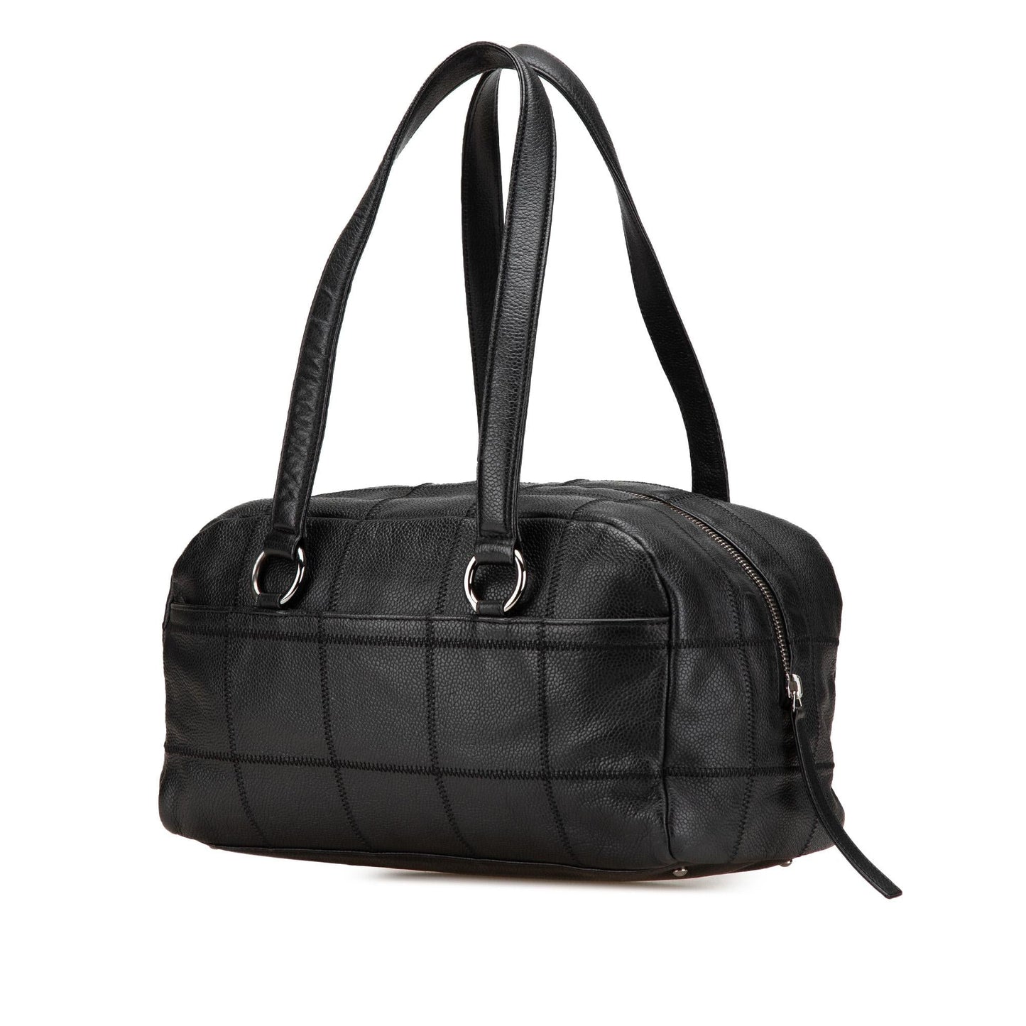 Chanel Choco Bar Caviar Shoulder Bag