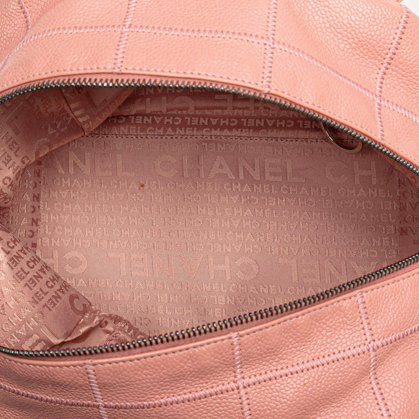 Chanel Choco Bar Caviar Shoulder Bag
