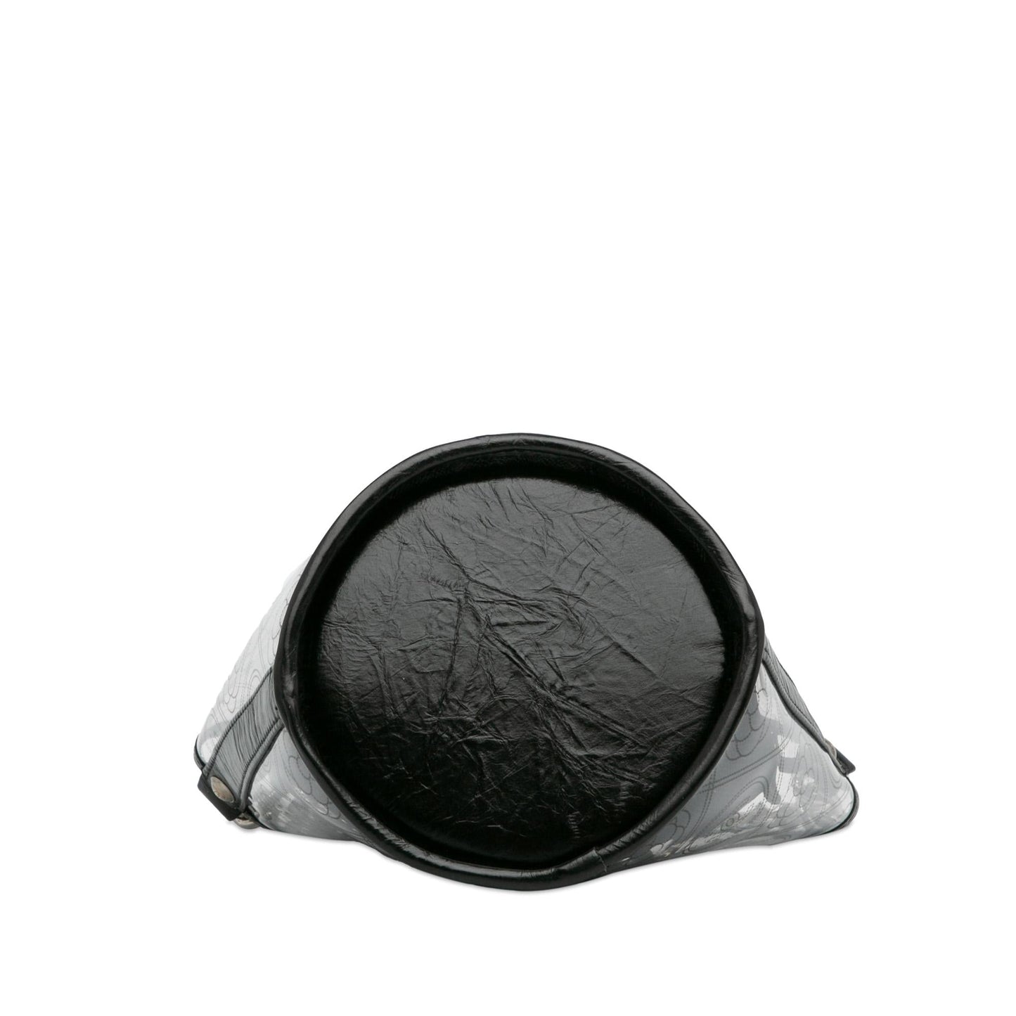 Chanel Crumpled Calfskin PVC Camellia Bucket (SHG-MQacNp)