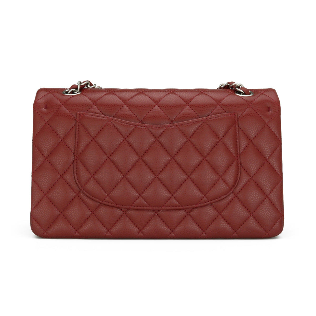 Chanel Classic Double Flap Medium Dark Red Caviar 2013