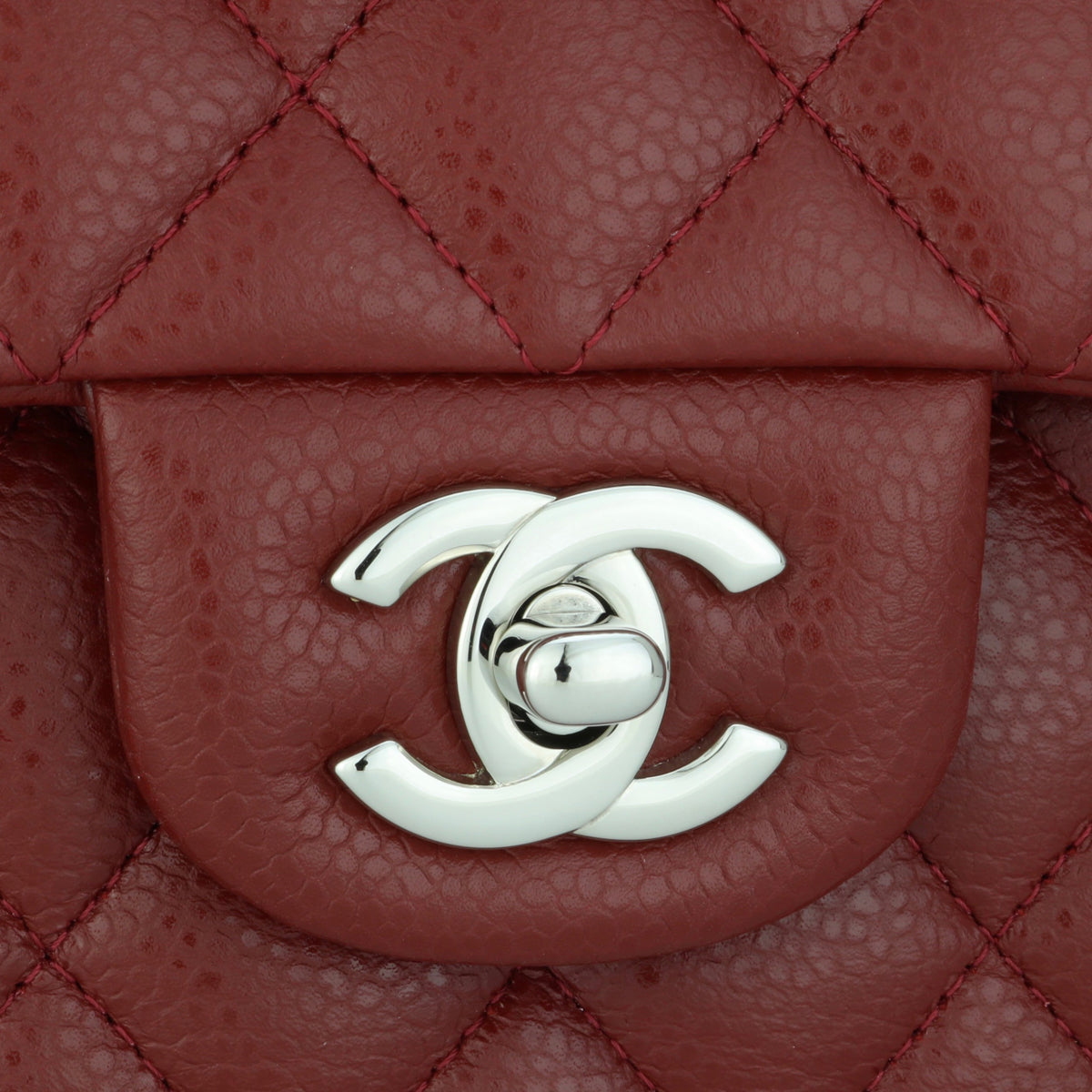 Chanel Classic Double Flap Medium Dark Red Caviar 2013