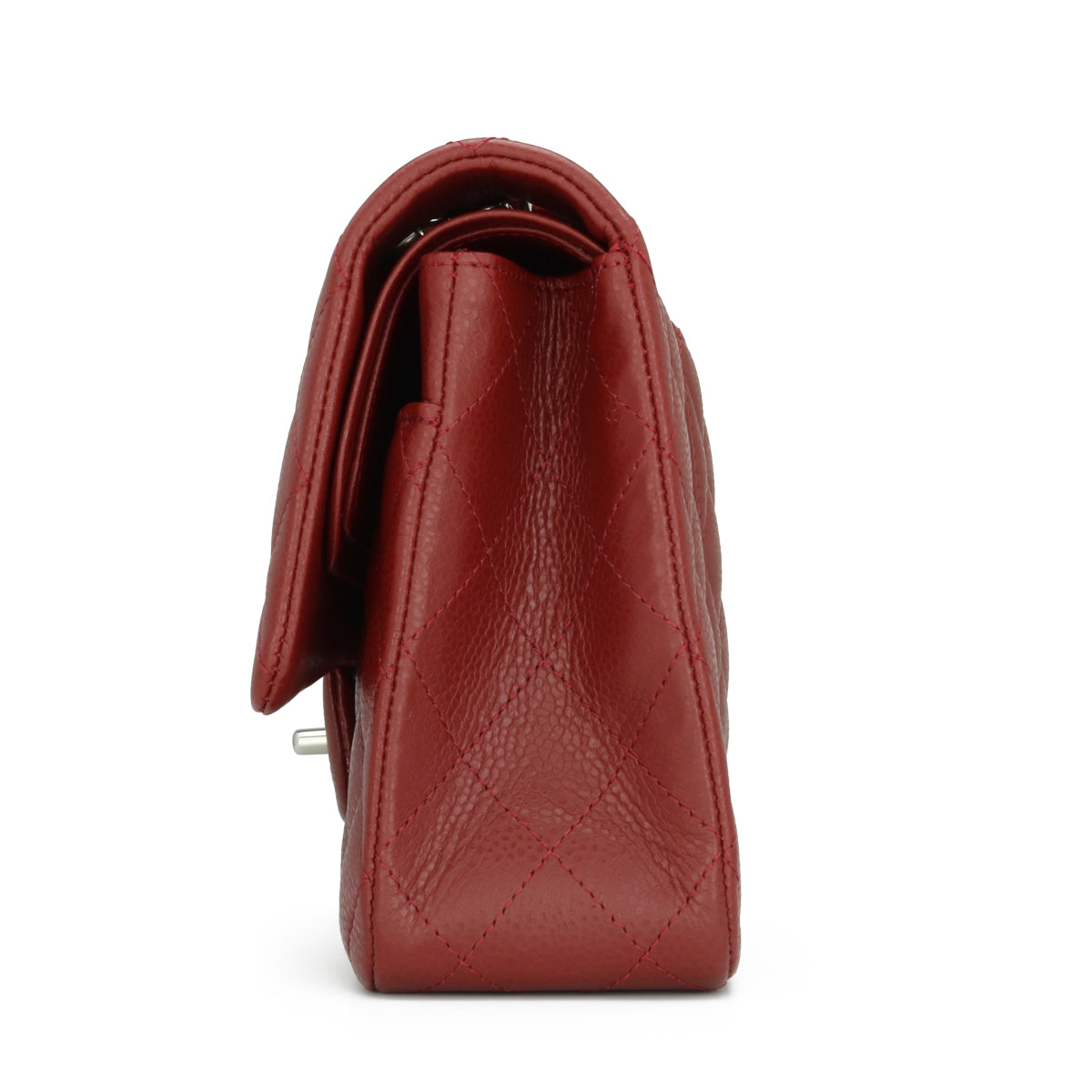 Chanel Classic Double Flap Medium Dark Red Caviar 2013