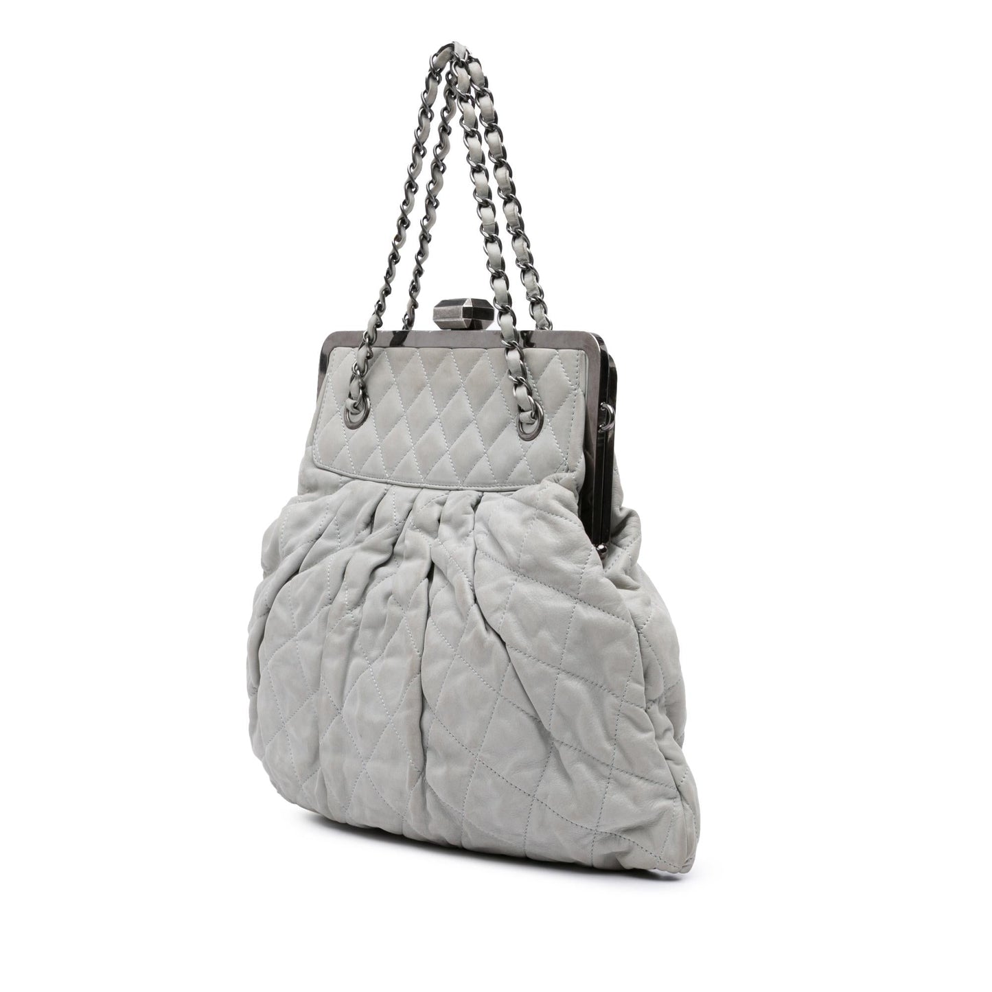Chanel Iridescent Quilted Calfskin Chic Frame Satchel
